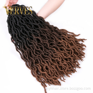 10 Piece Crochet Braids Dreadlock Hair Extension 20 inch 24 roots/pack,Afro Locs twist Ombre Synthetic Braiding Hair burgundy
